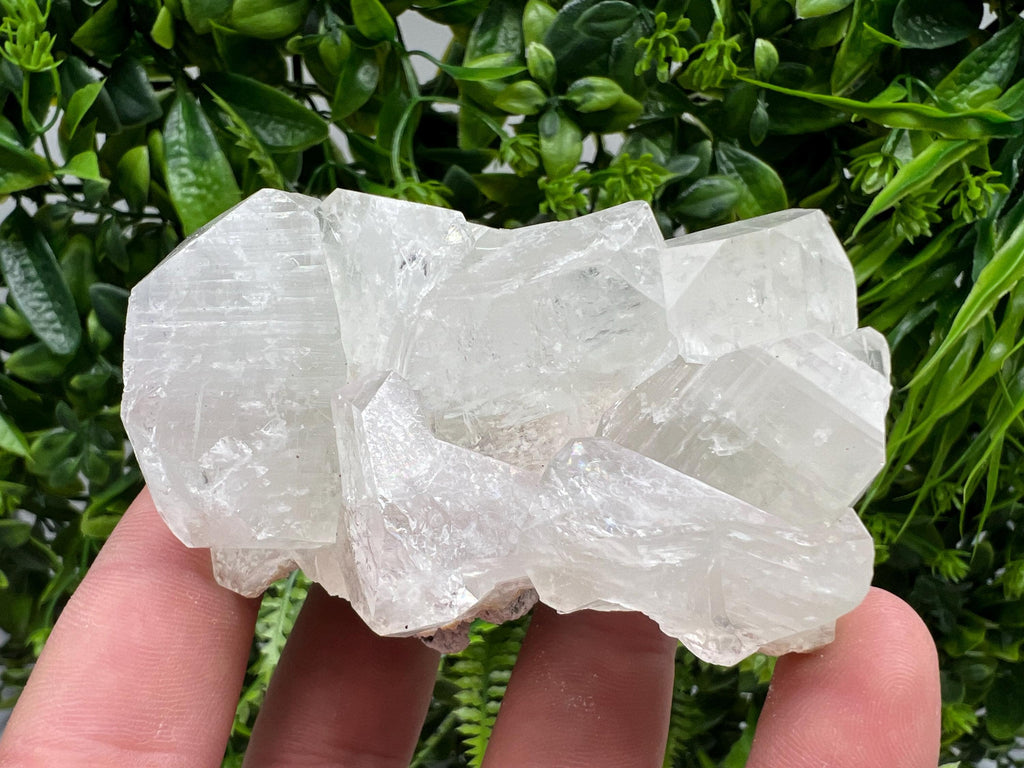 Transparent Apophyllite on Chalcedony Specimen, India Minerals