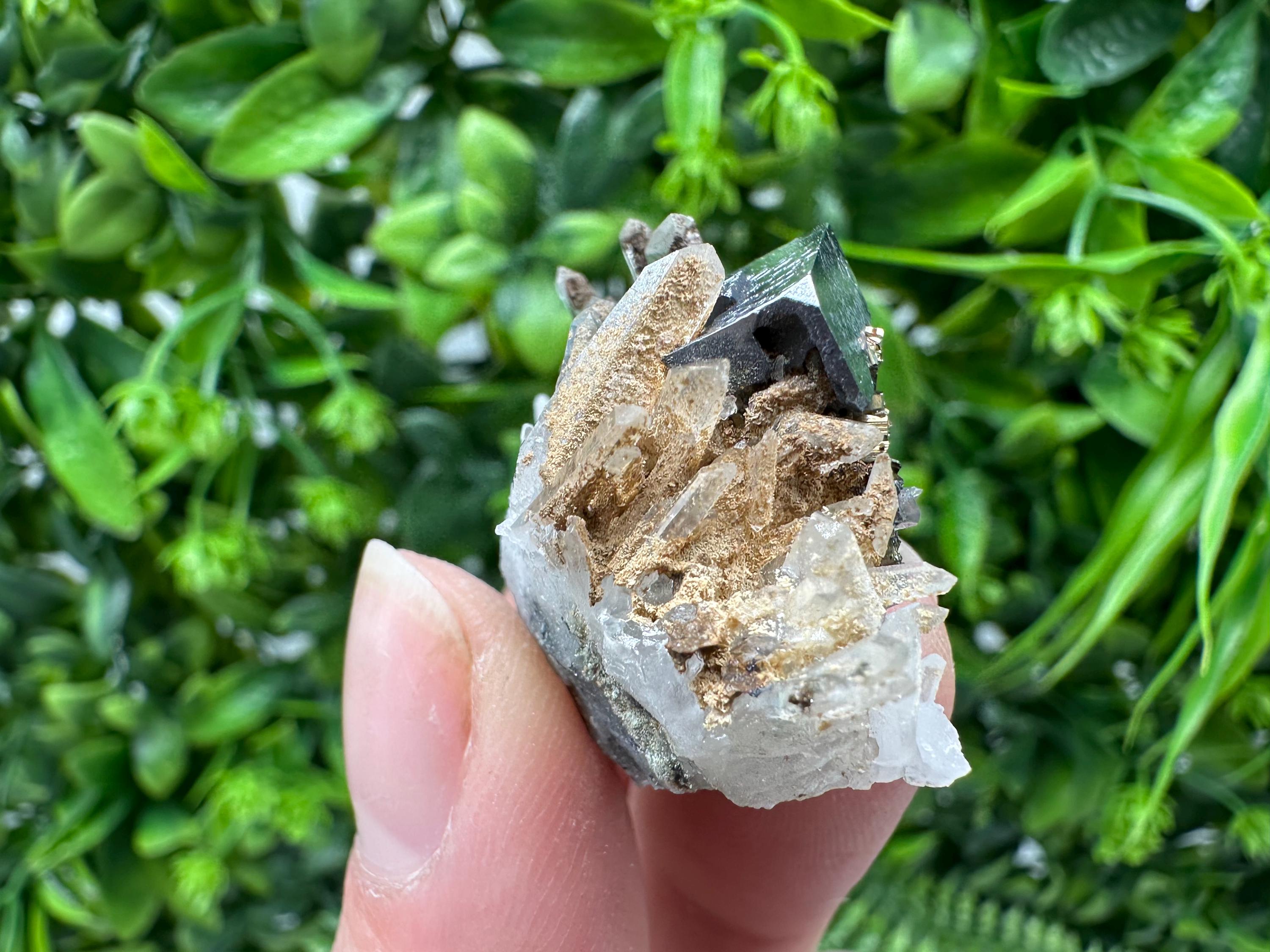 Stunning Galena,Sphalerite on Quartz whit Siderite from 9 th September mine,Madan,Bulgaria,Natural,collectible mineral specimen,home decor