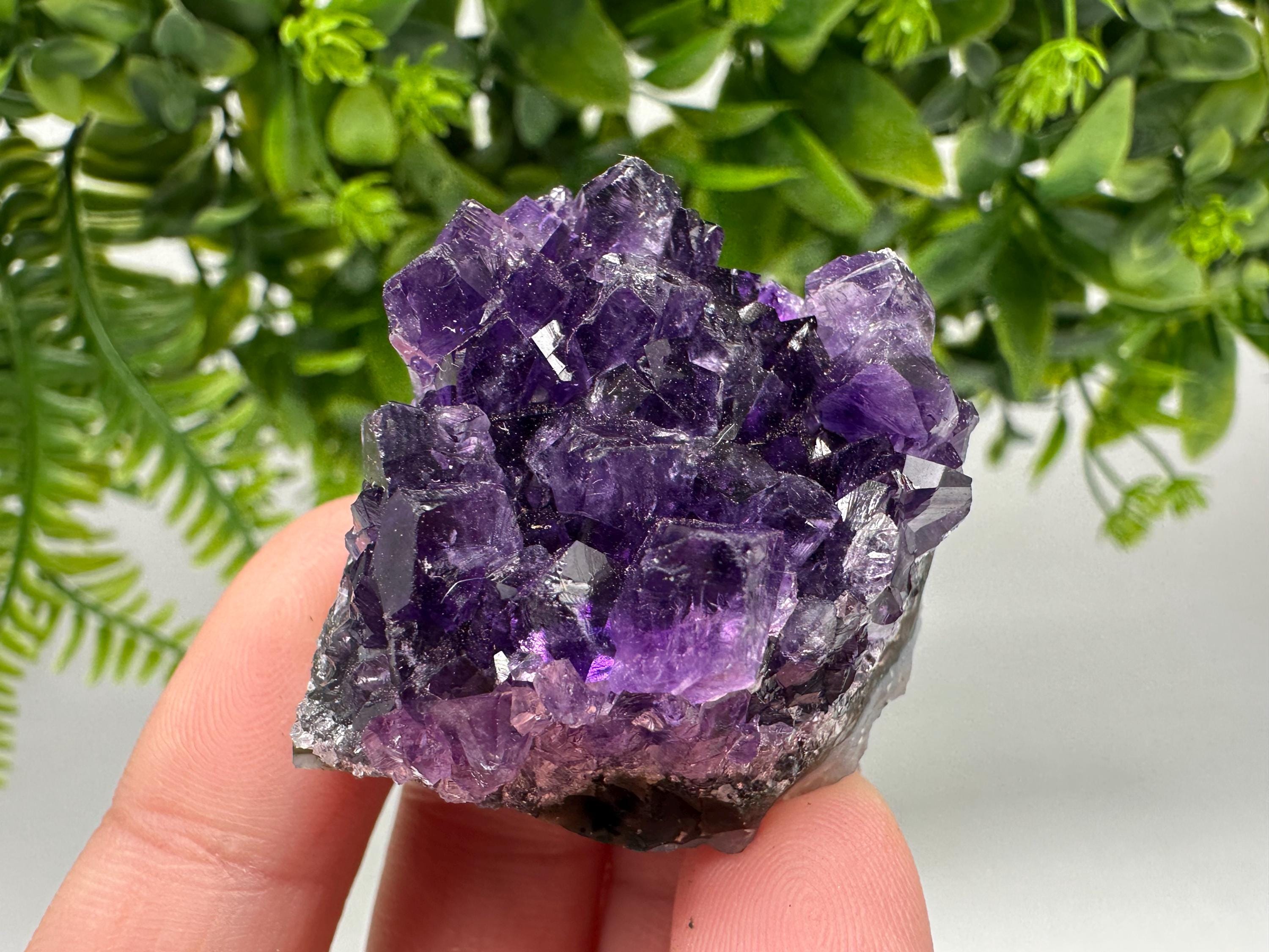 Uruguay Amethyst Crystal: Purple Quartz Home Decor, Energy Stone