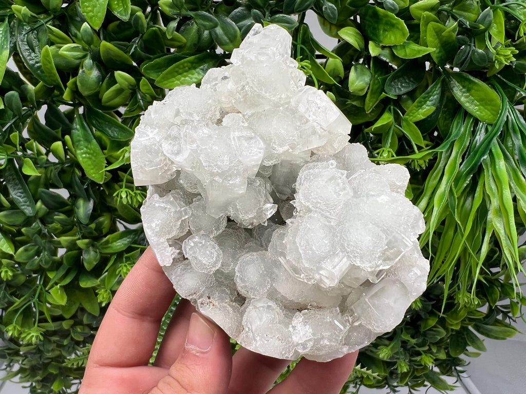 Apophyllite Stilbite Chalcedony Specimen: India Minerals Collection