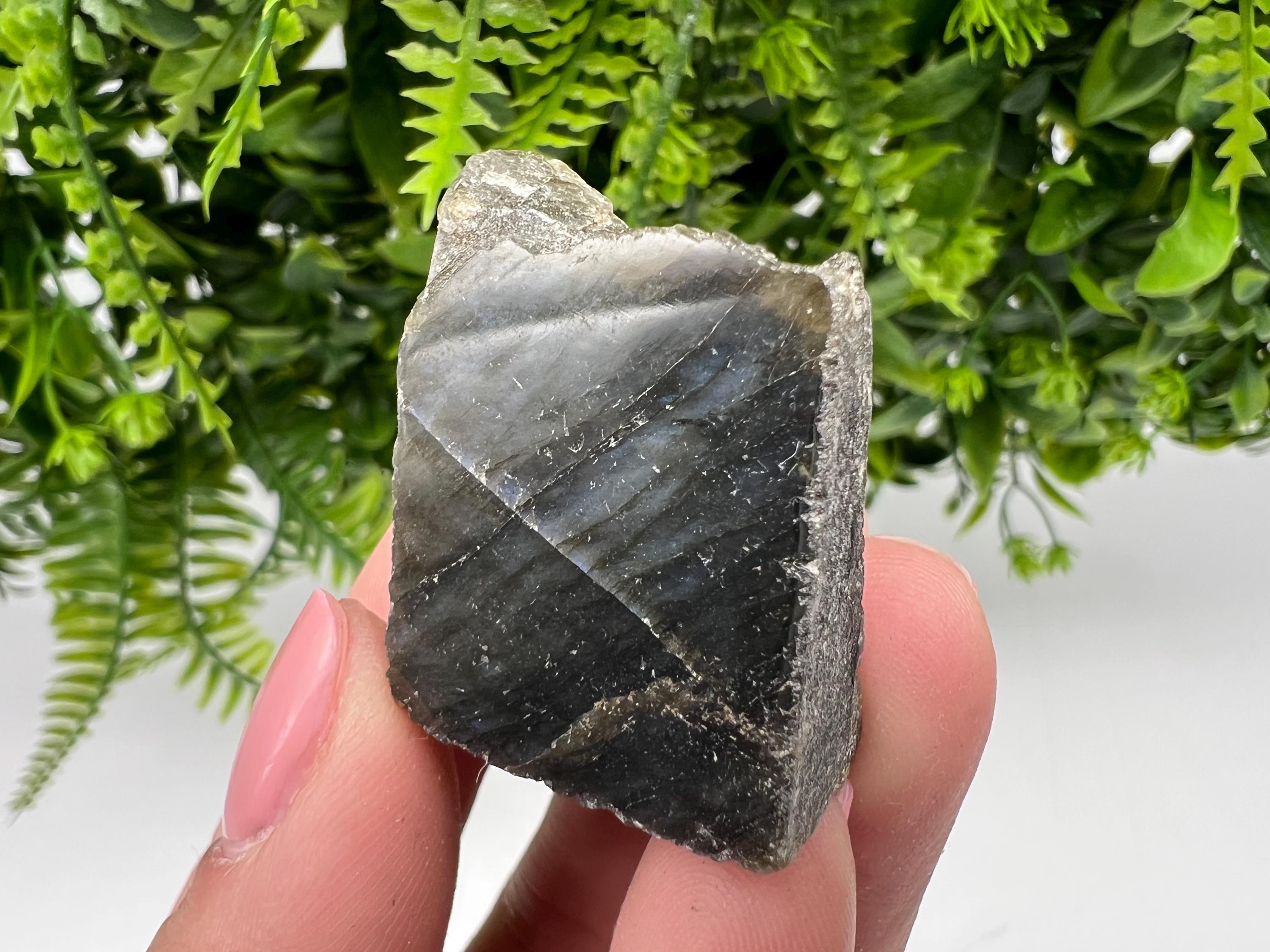 Polished Labradorite Slab: Multifire Crystal Decor - 3/2/3.5 CM
