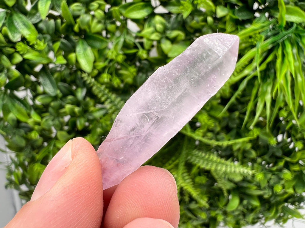 Amethyst Phantom Quartz Crystal: Chalcedony Chlorite Inclusions, Bulgaria