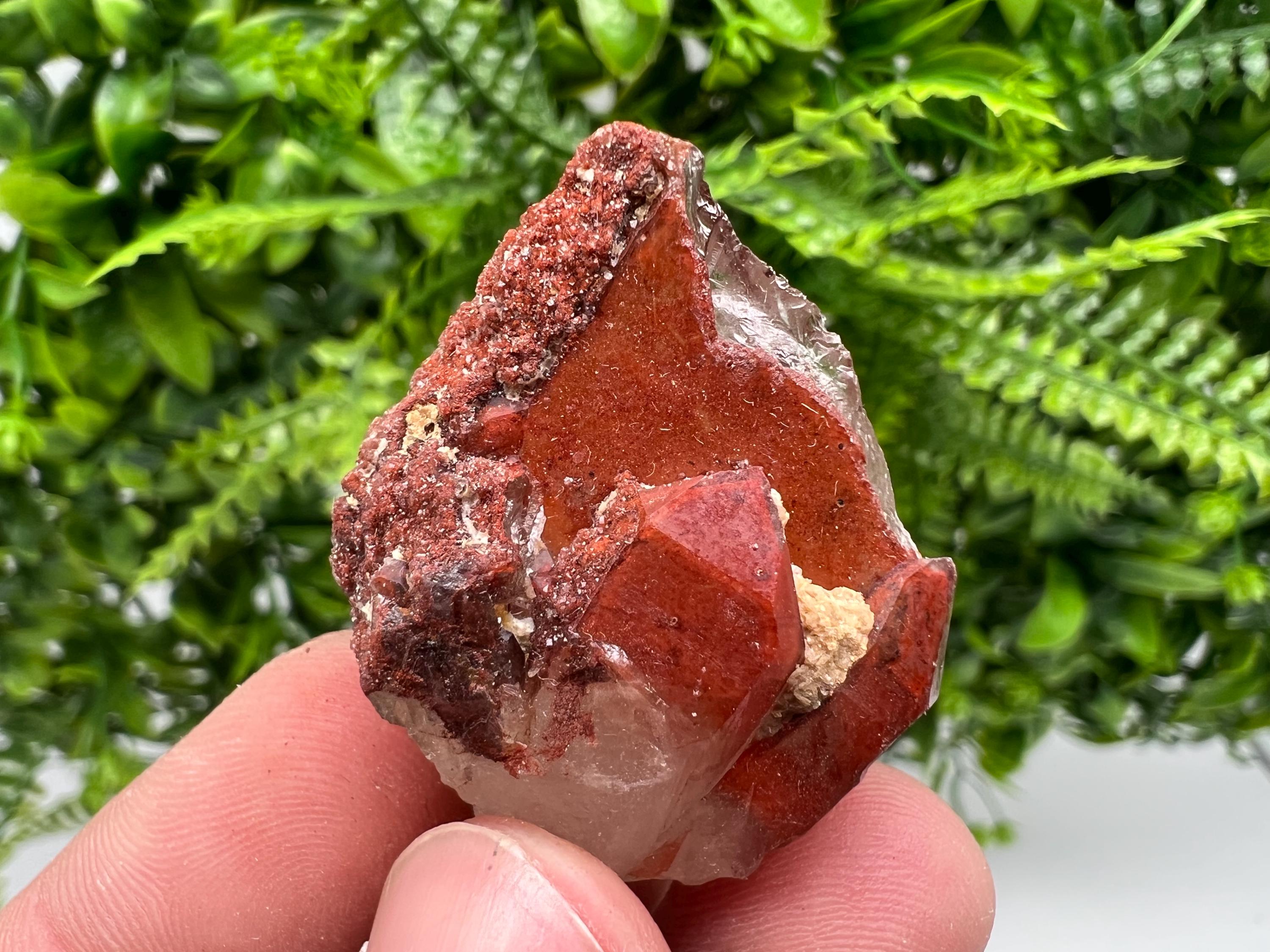 Stunning Red,Hematite Quartz,phantoms Red Quartz from Morocco,natural mineral specimen,collection crystal,collected Quartz,rare red Quartz