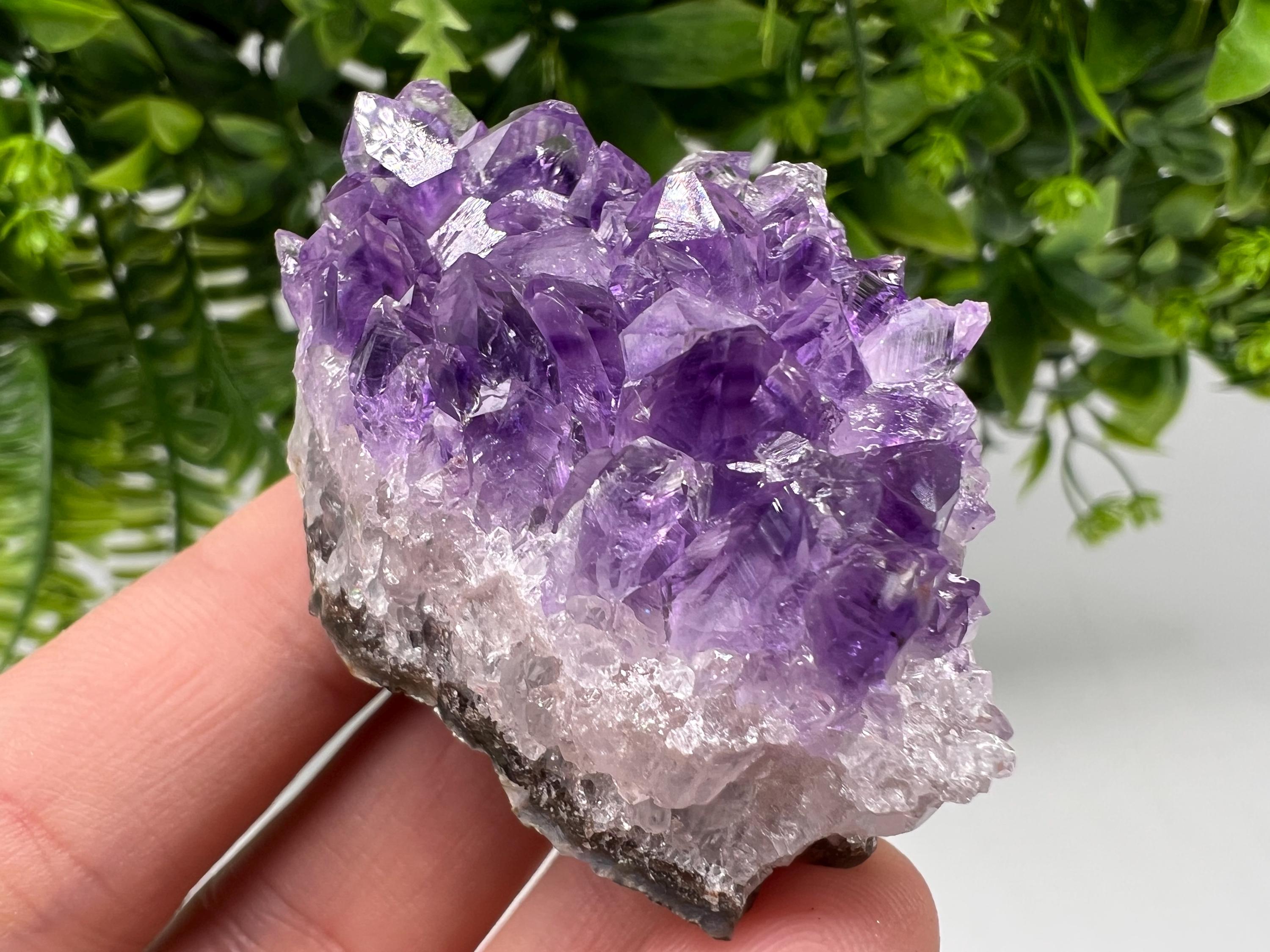 Uruguay Amethyst Crystal: Purple Quartz Phantom - Home Decor