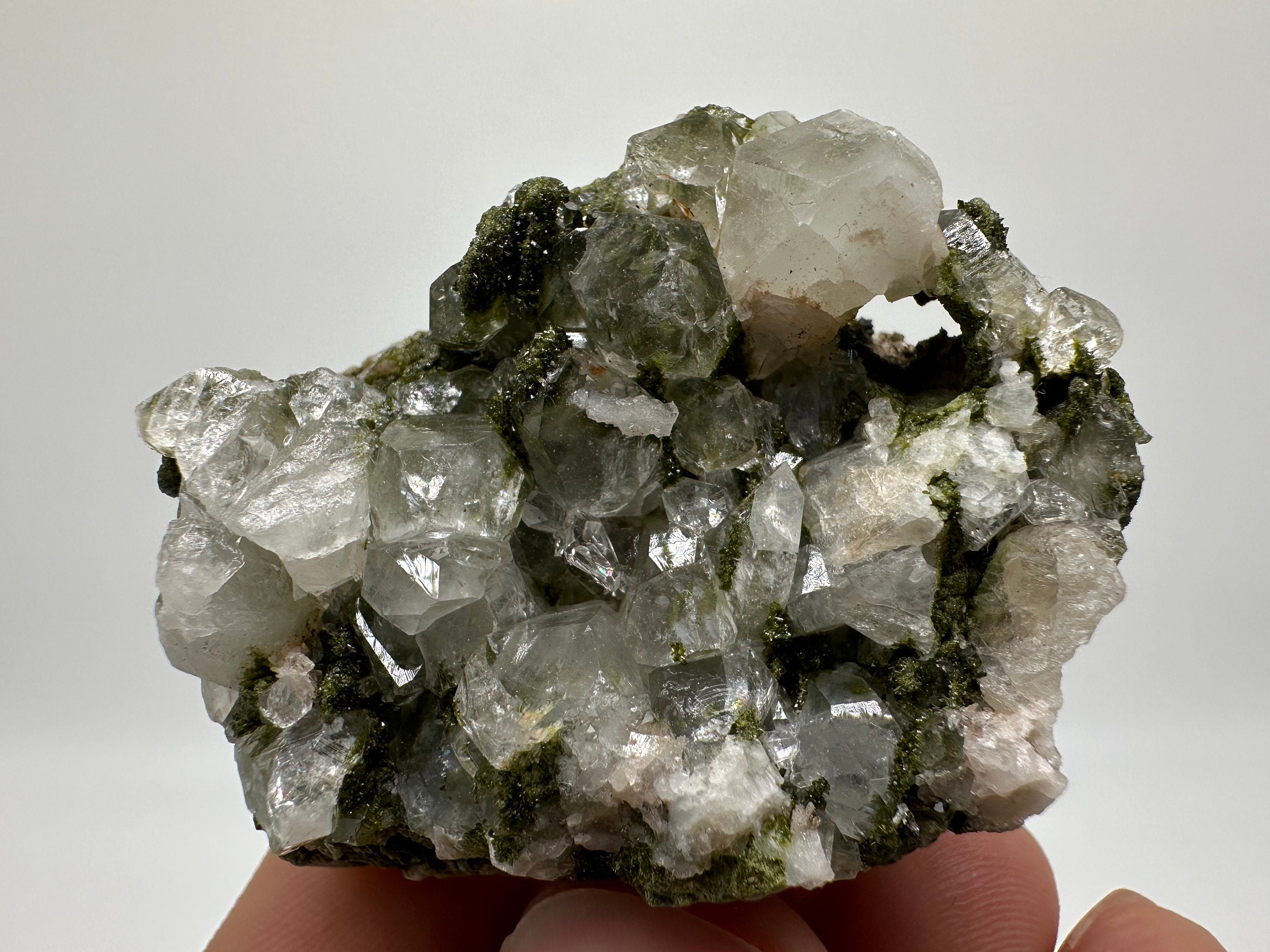 Rainbow Epidote with Quartz, Hakkari Turkey Mineral Specimen