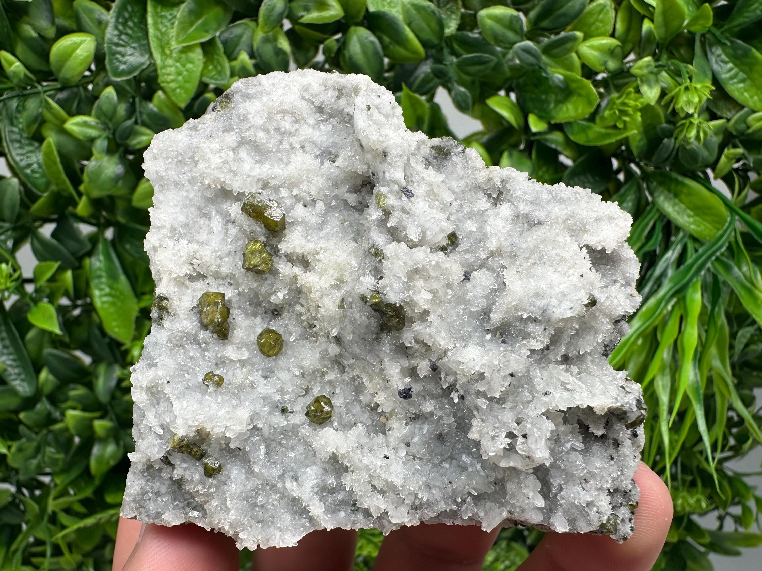 Green Cleiophane Sphalerite Gem on Quartz, Mineral Collection