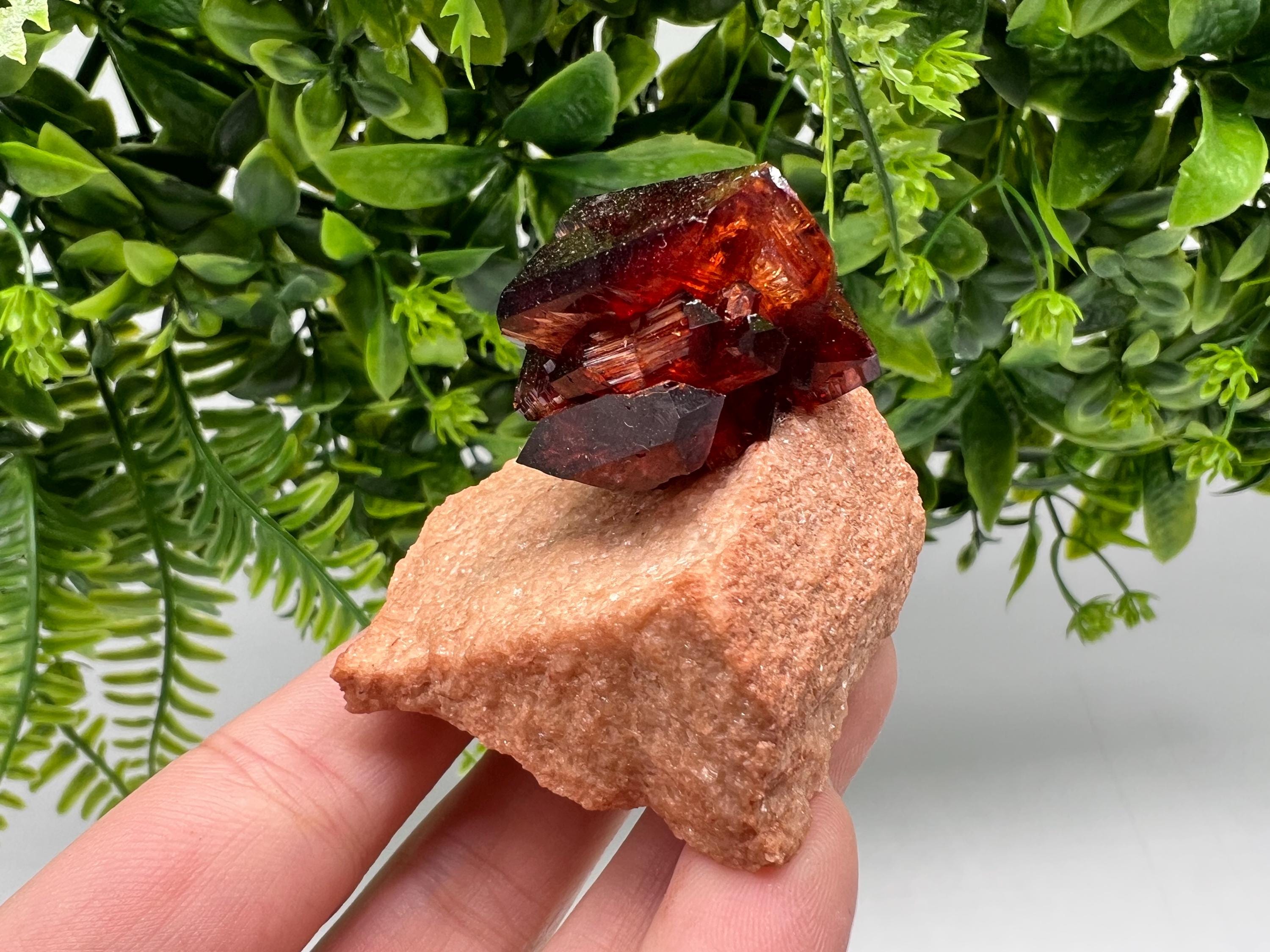Orange-Brown Arcanite Mineral Specimen, Santa Ana Tin Mine