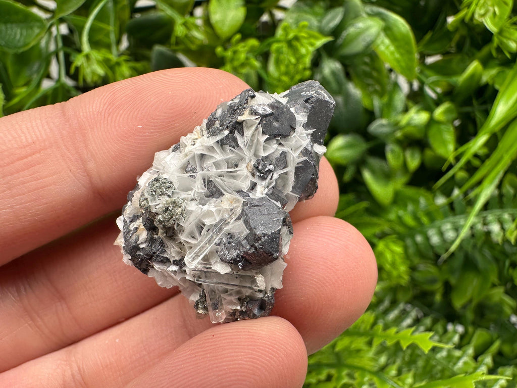Galena Spinel with Quartz and Calcite, Borieva Mine Mineral Specimen
