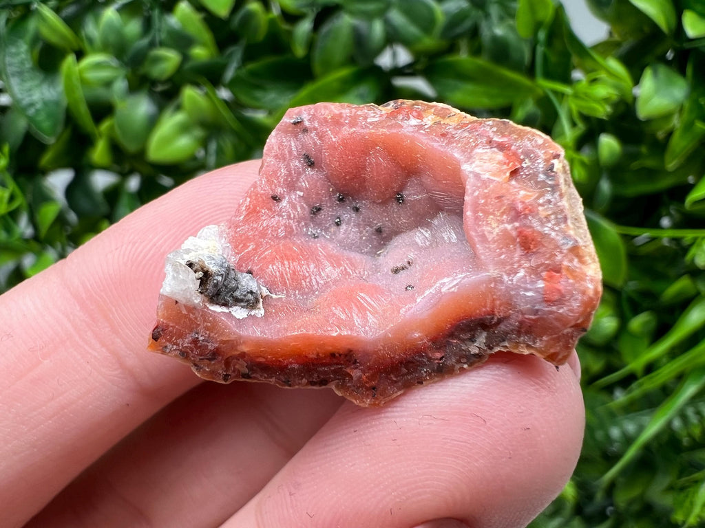 Red Chalcedony Crystal, Moroccan Mineral Specimen, Souvenir Gift