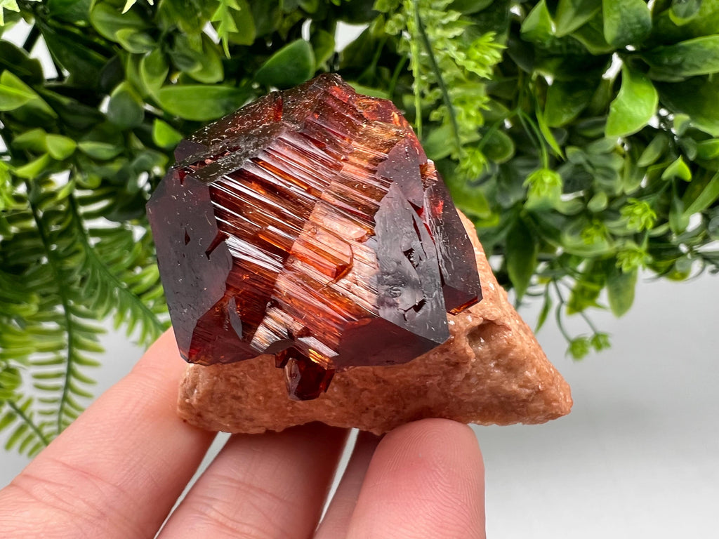Orange-Brown Arcanite Mineral Specimen, Santa Ana Tin Mine