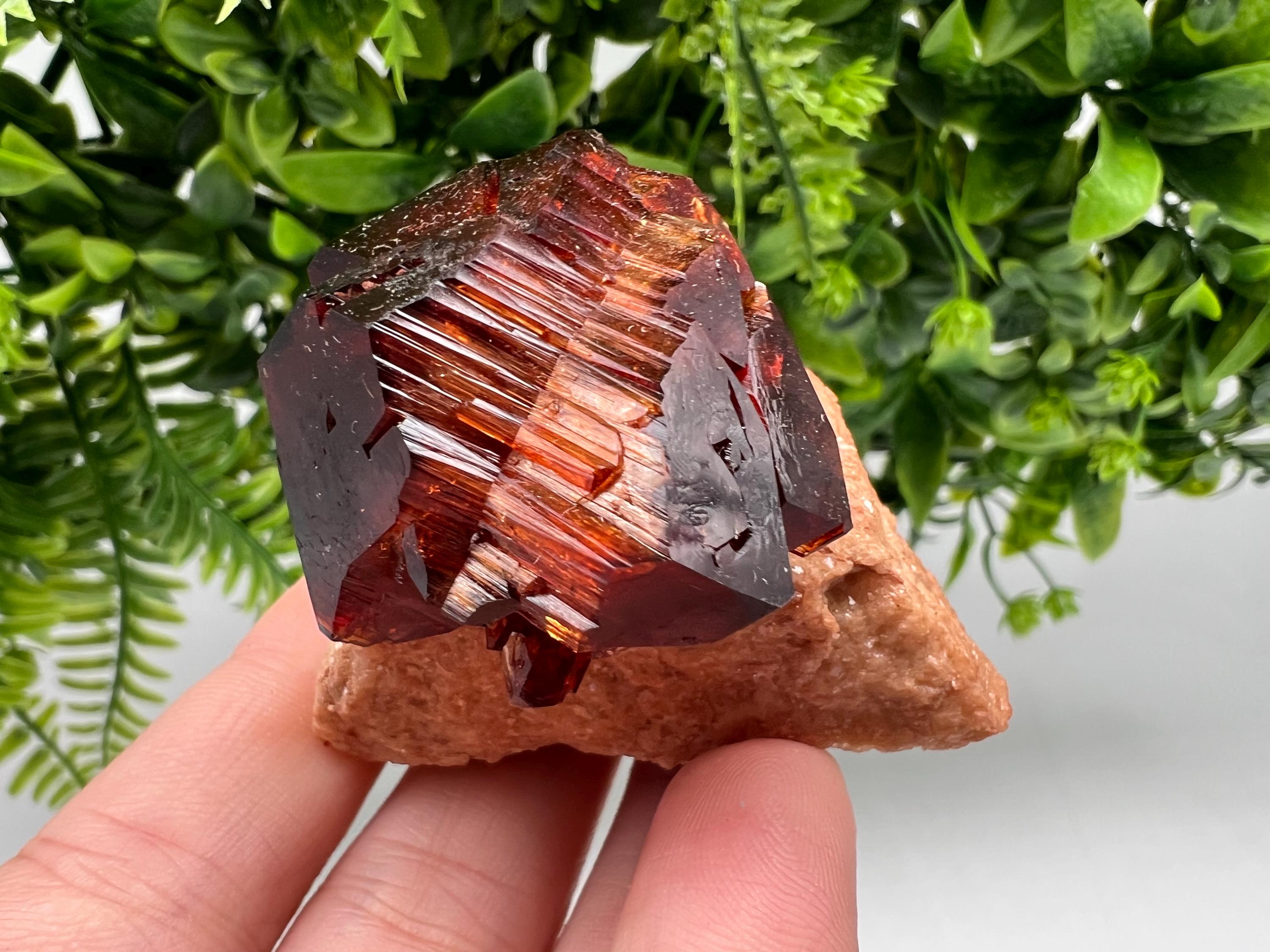 Orange-Brown Arcanite Mineral Specimen, Santa Ana Tin Mine
