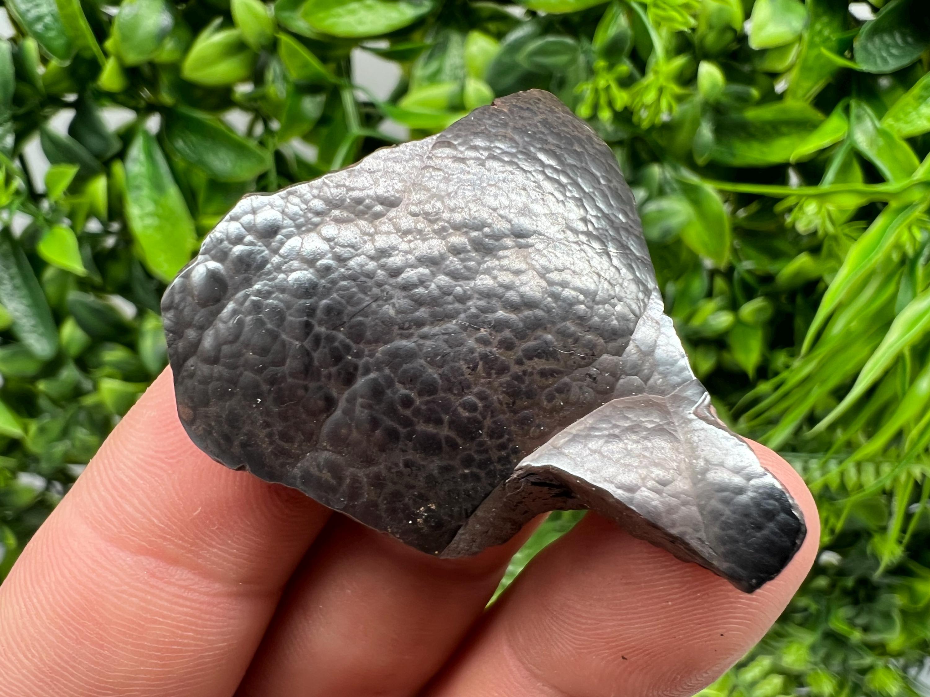 Moroccan Black Botryoidal Hematite Specimen: Chakra Reiki Crystal