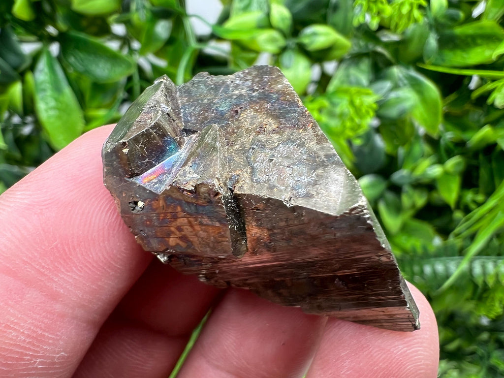 Rare Rainbow Pyrite Cluster: Borieva Mine, Bulgaria