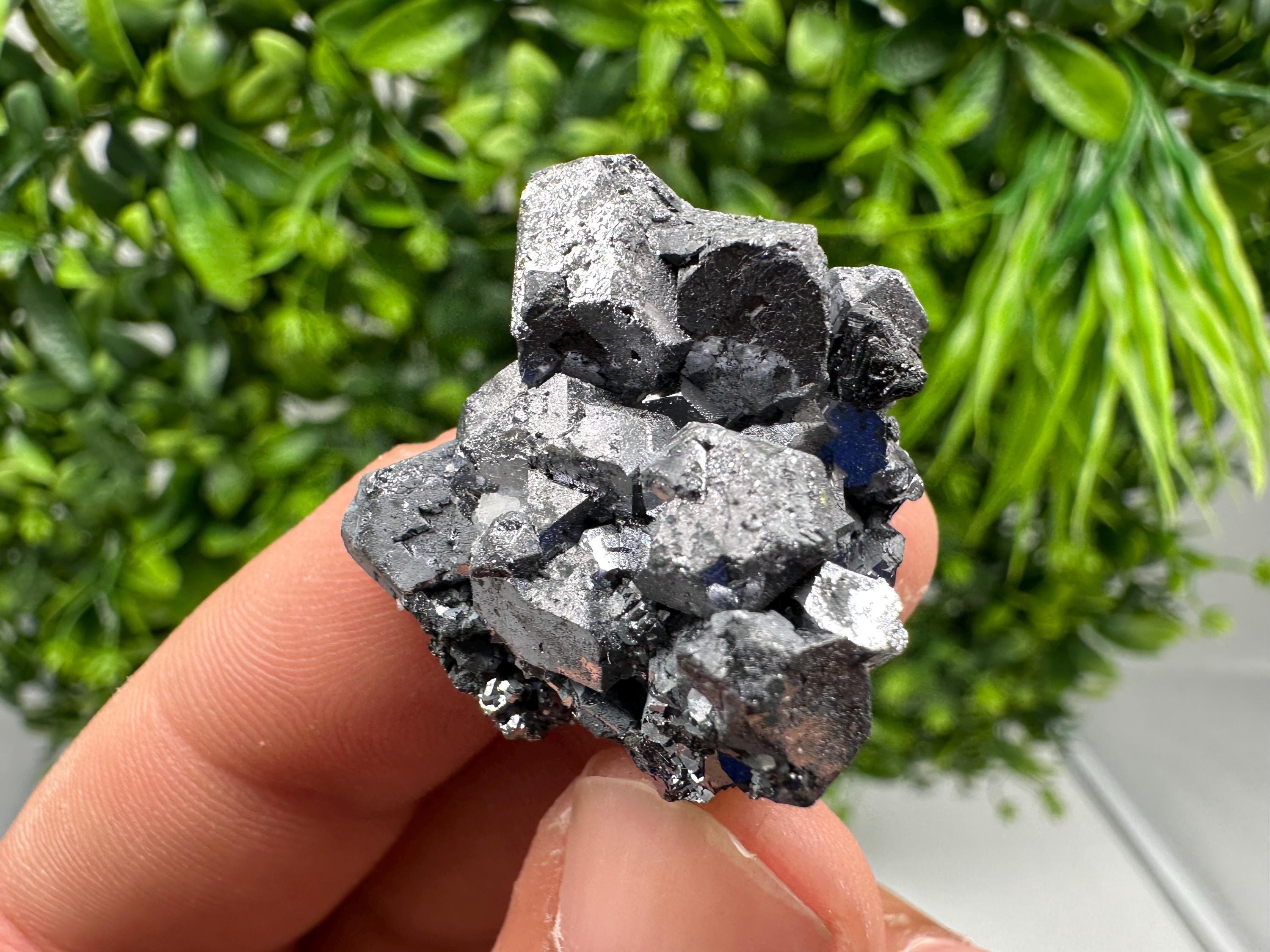 Shiny Galena Cluster: Borieva Mine, Bulgaria - Natural Mineral Stone