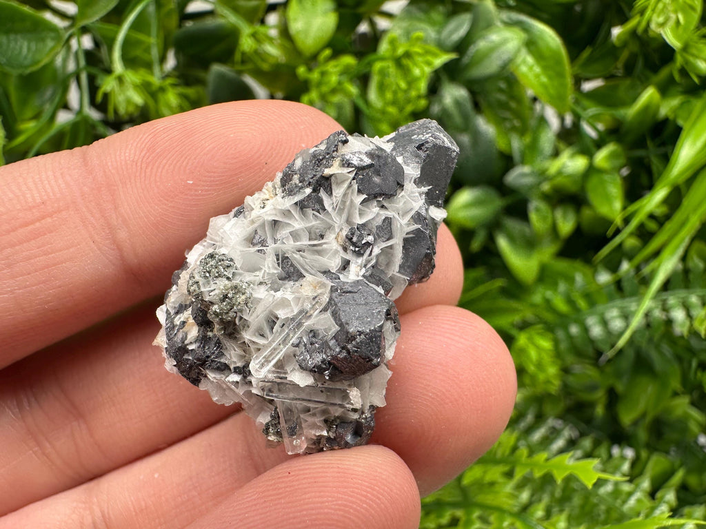 Galena Spinel with Quartz and Calcite, Borieva Mine Mineral Specimen