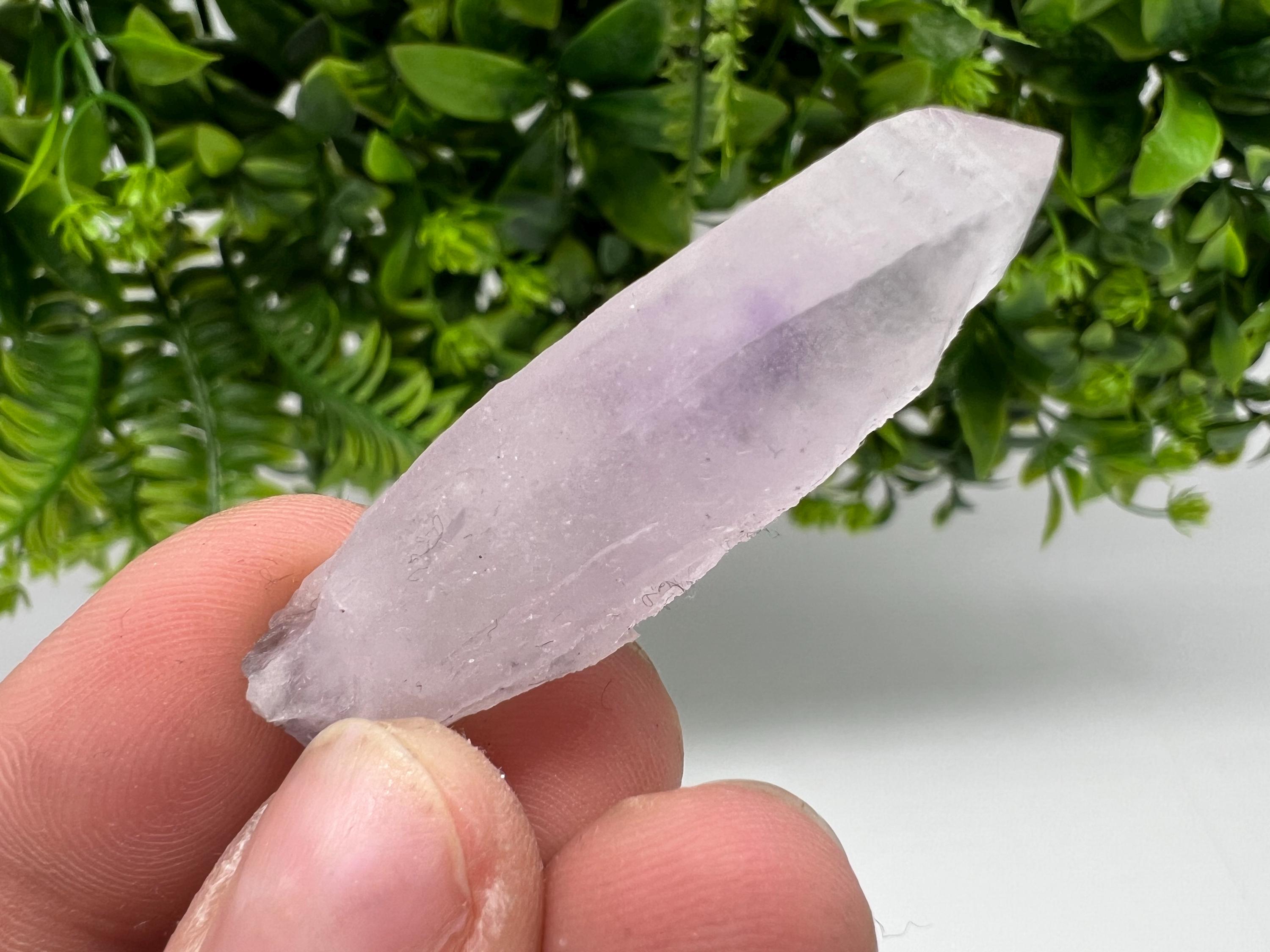 Amethyst Phantom Quartz Crystal, Chalcedony Chlorite Inclusion, Laki Bulgaria