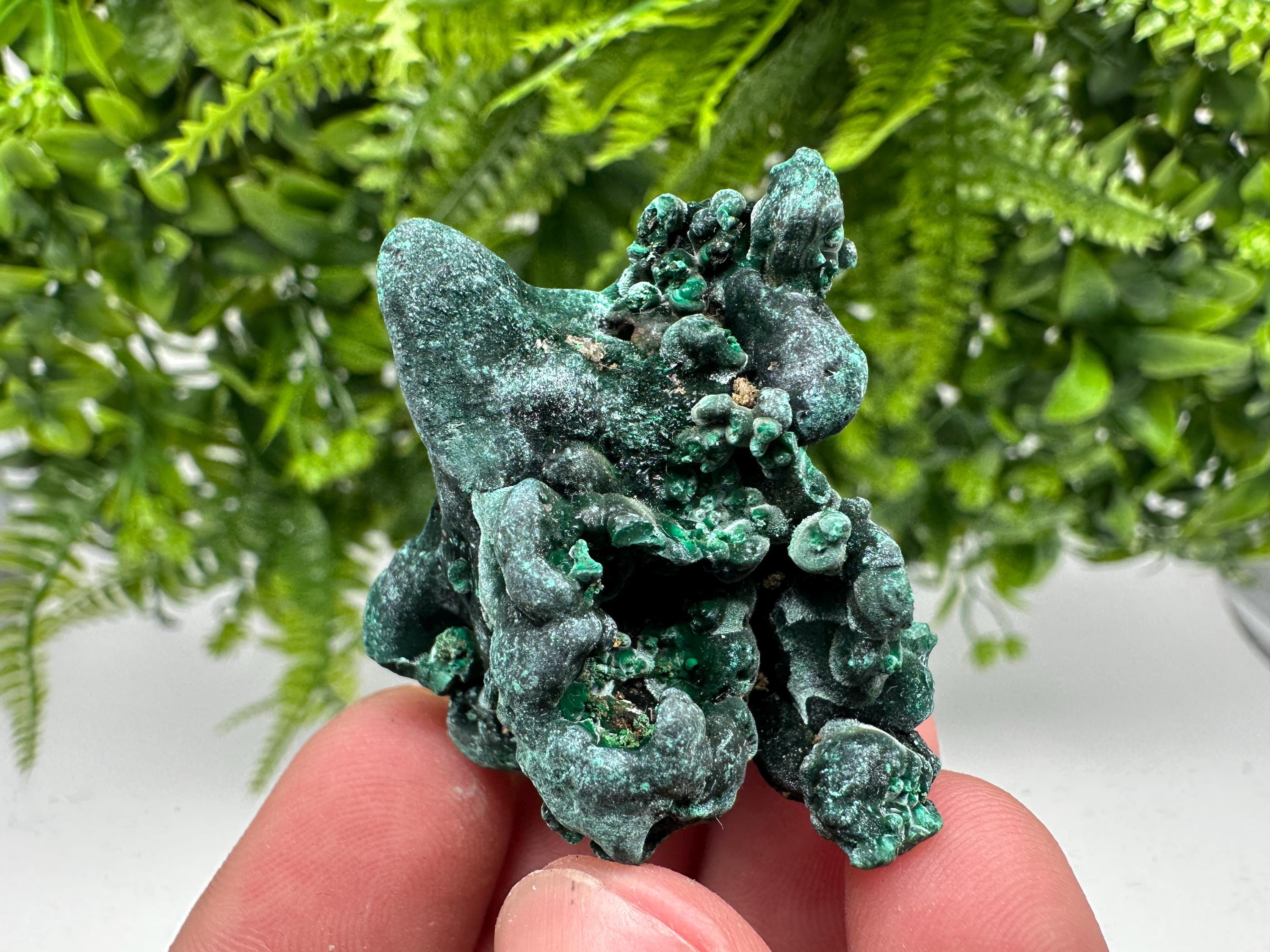 Congo Malachite Crystal Specimen, Polished Green Stone