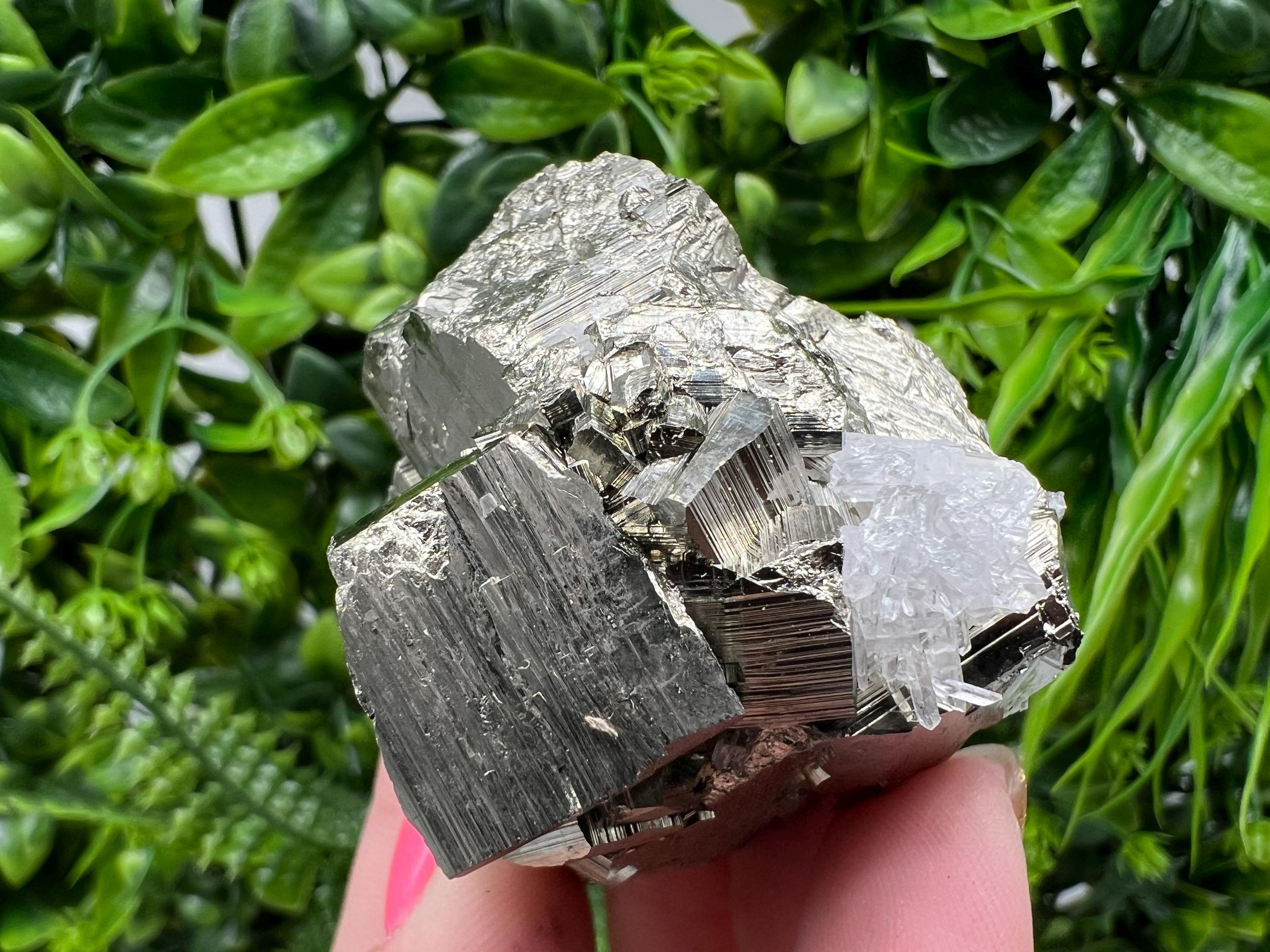 Rare Pyrite Cluster, Natural Crystal Mineral Specimen, Bulgaria