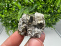 Pyrite on Green Quartz Mineral Specimen, Borieva Mine Bulgaria