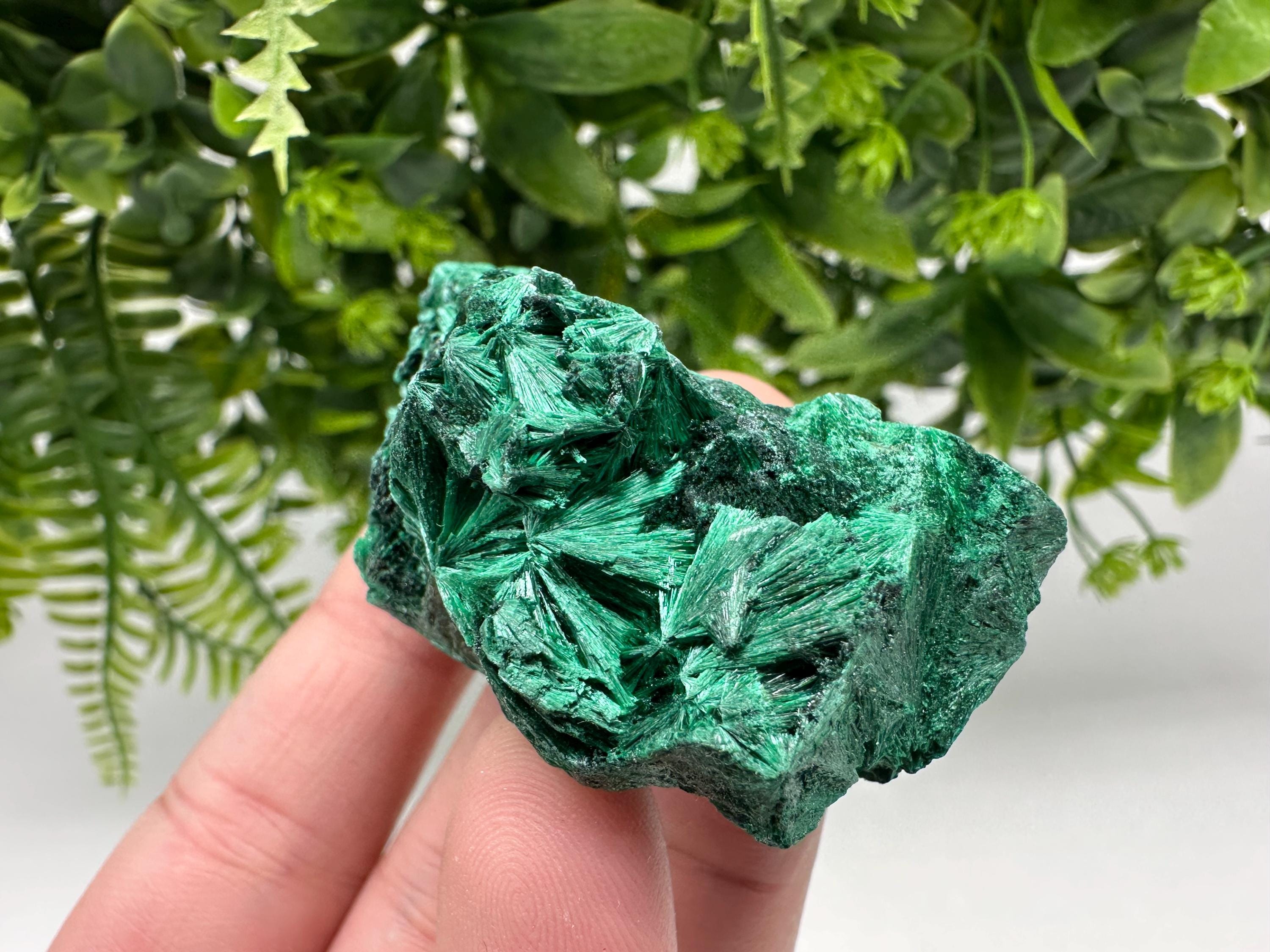 Polished Green Malachite Crystal from Congo, Natural Specimen, Chakra Stone
