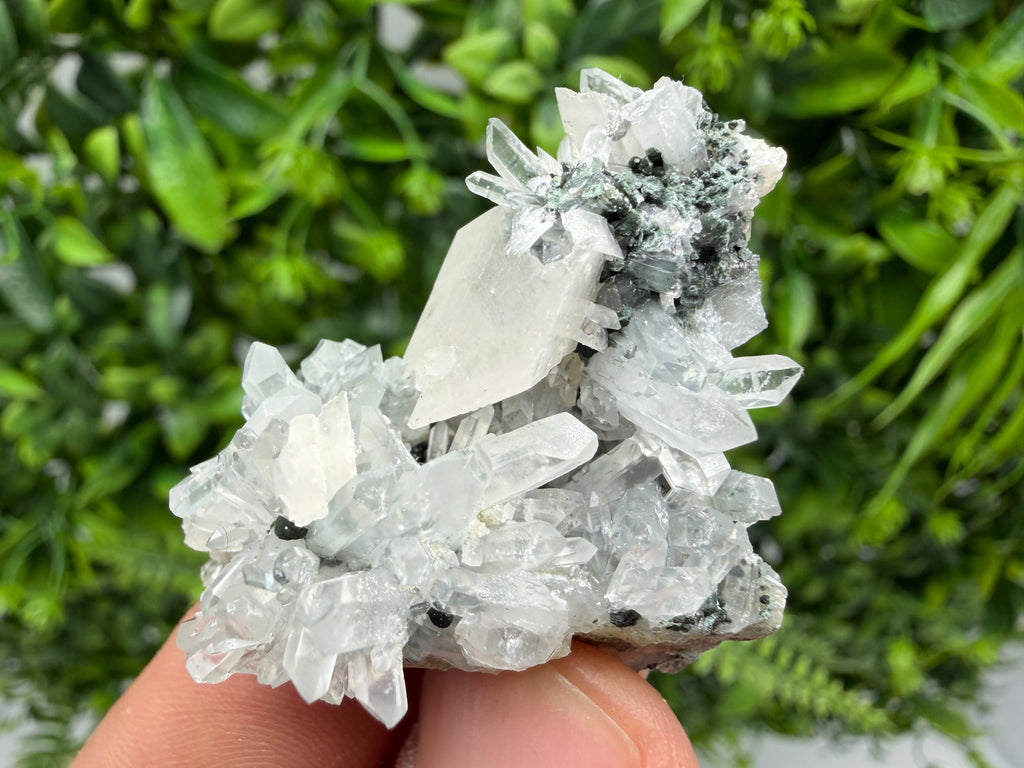 Wonderful Calcite,Quartz on Chlorite matrix,from Borieva mine,Madan,Bulgaria,natural collection mineral specimen,rare crystal,home decor