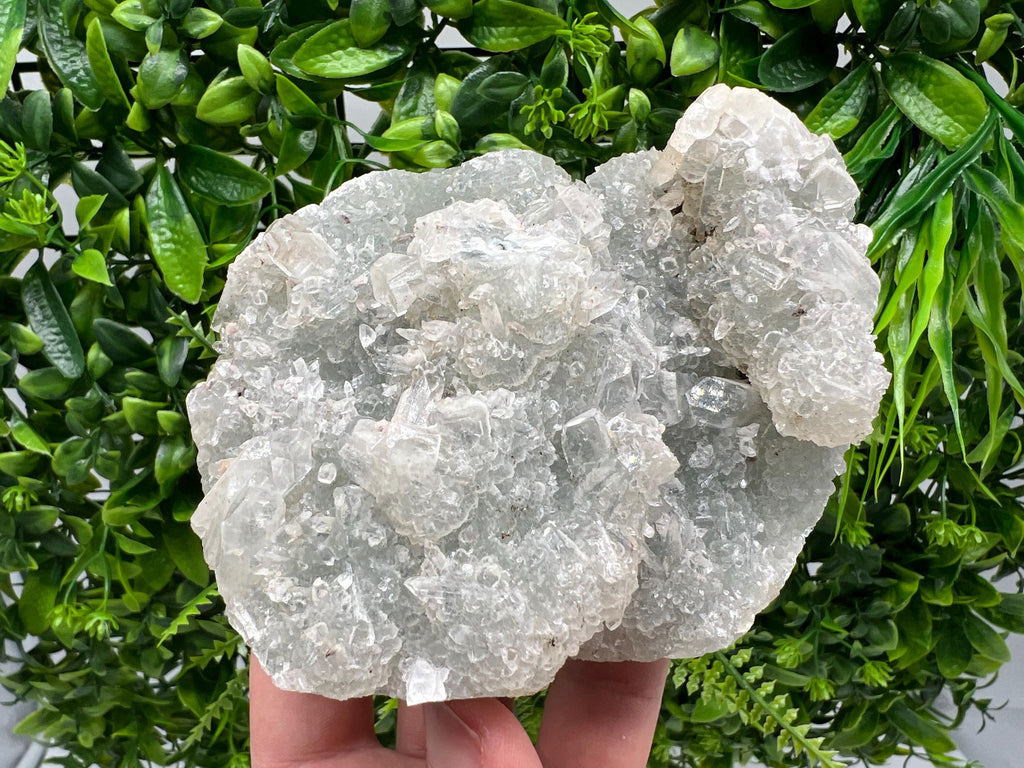 Natural Chalcedony Specimen, India Crystals, Home Decor (425 grams)