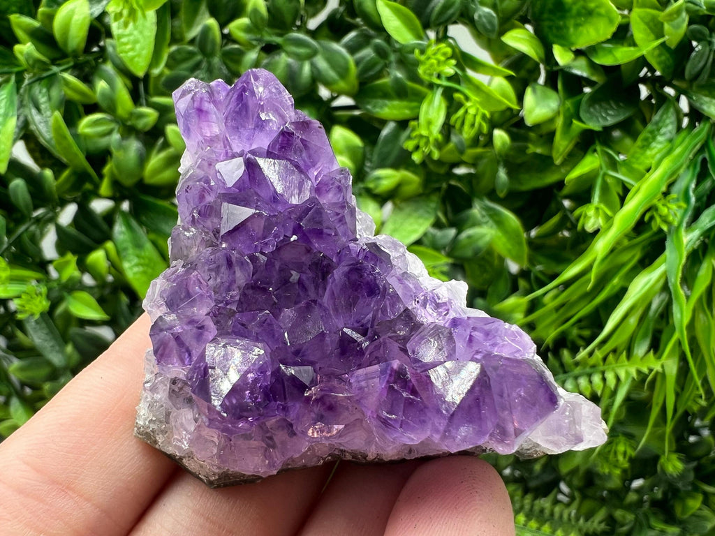 Uruguay Purple Amethyst Cluster, Natural Crystal Decor