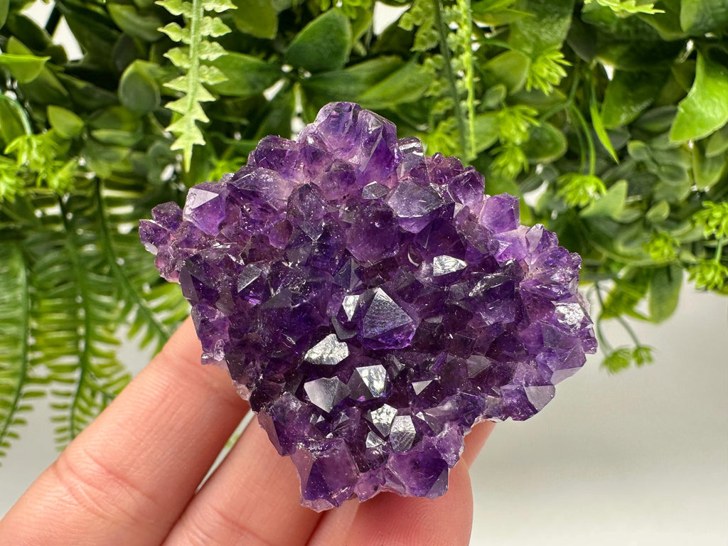 Uruguay Amethyst Crystal: Purple Quartz Home Decor, Energy Stone
