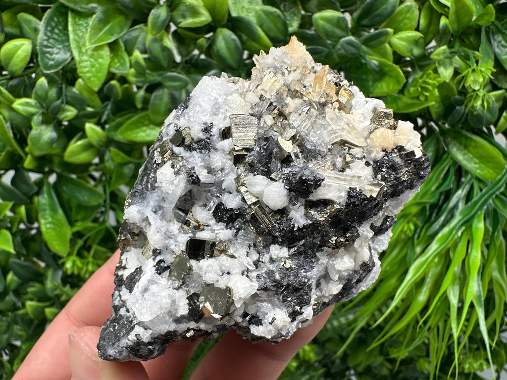 Pyrite Sphalerite Quartz Calcite Mineral Specimen, Madan Bulgaria