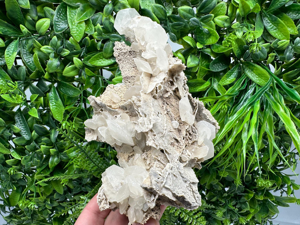 UV Calcite on Aragonite, Bulgaria Mineral Specimen, Rare Crystal