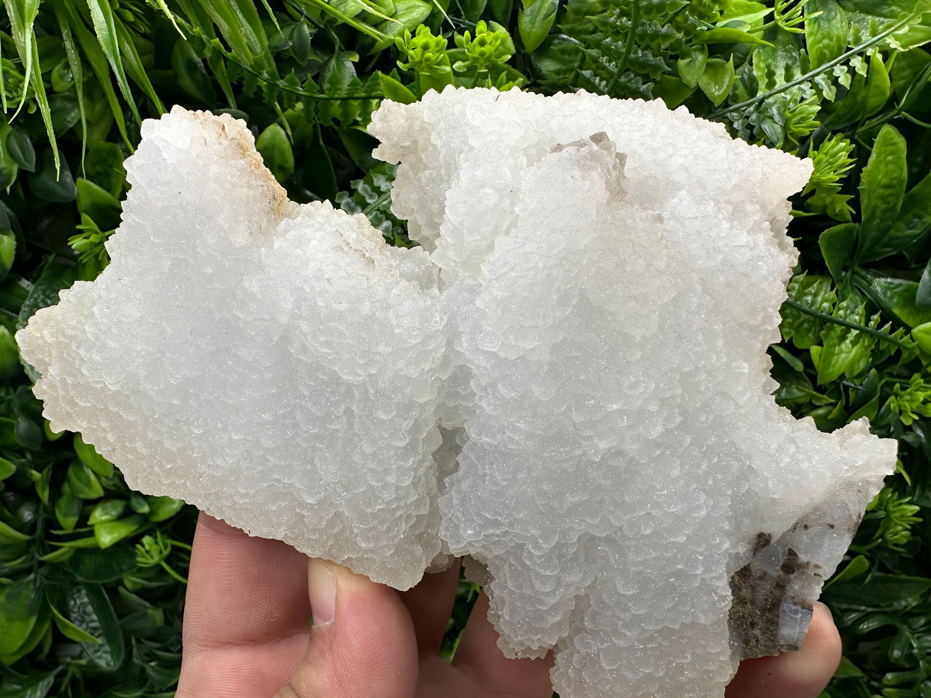 Chalcedony Quartz Cluster with Chlorite - Bulgaria Mineral Specimen