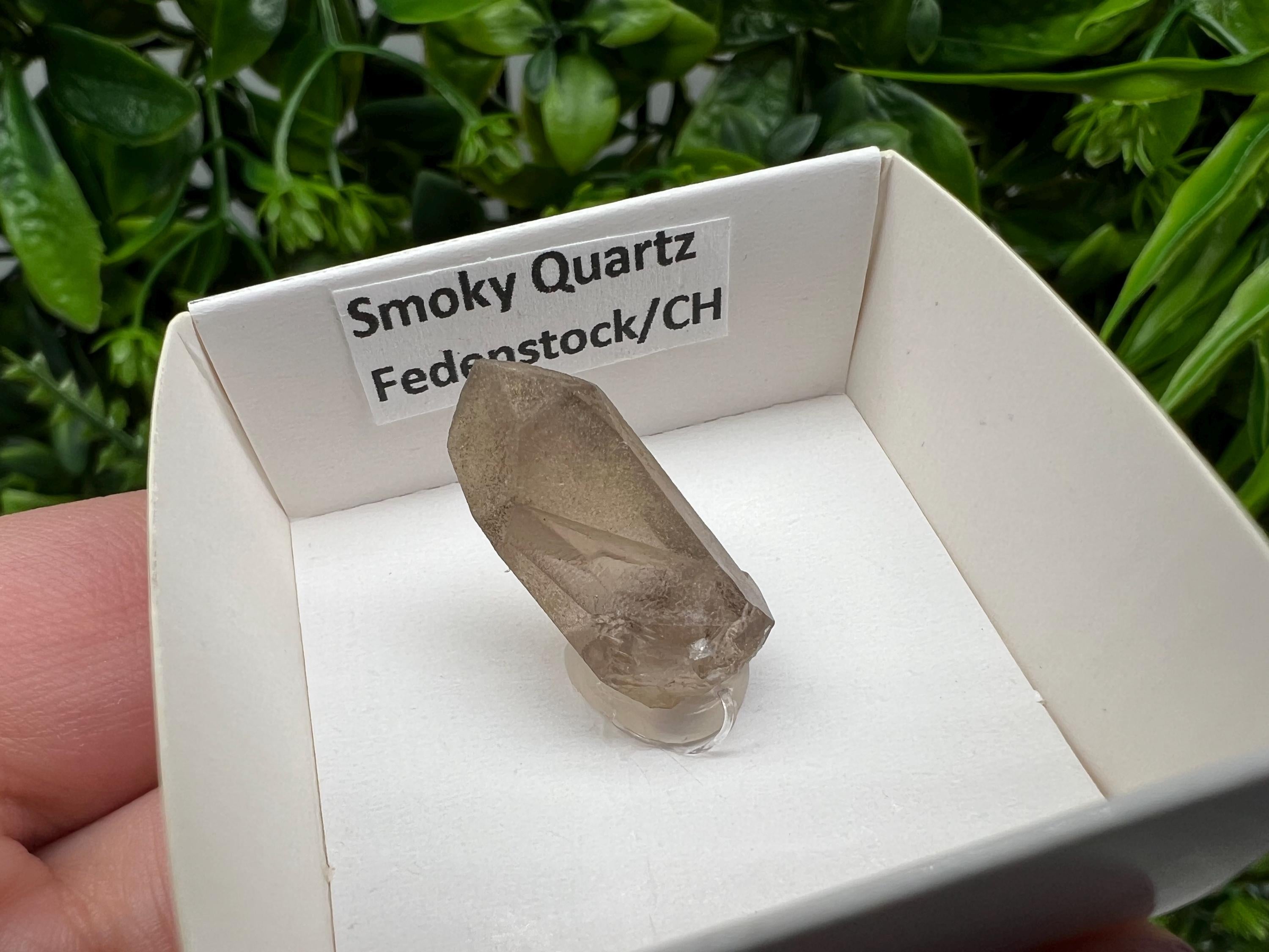 Rare Smoky Quartz Point, Fedenstock Switzerland Mineral Specimen (30MM)