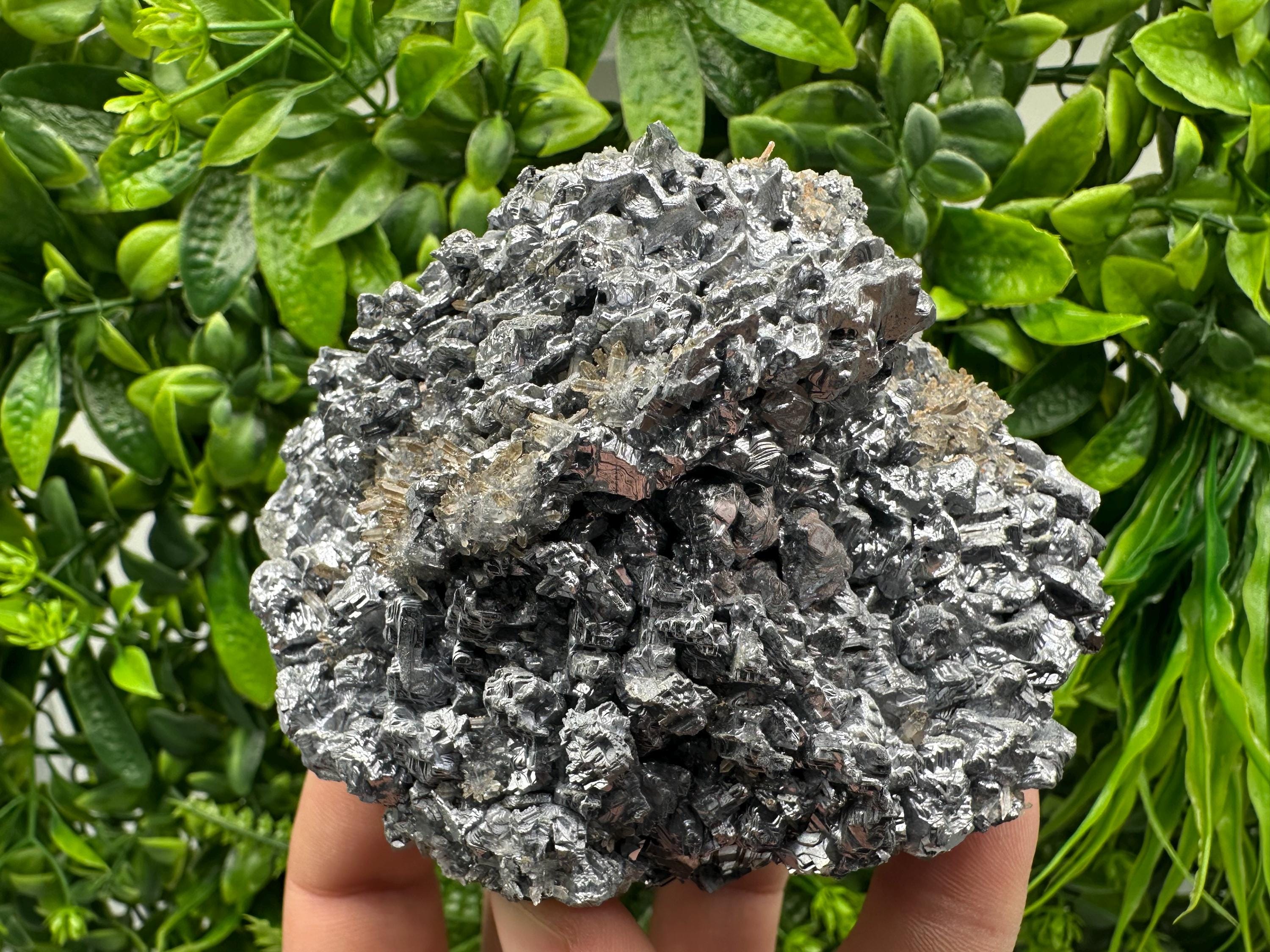 Rare Galena Cluster with Quartz - Krushev dol Mine, Bulgaria