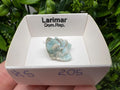 Rare Raw Larimar Mineral Specimen, Dom. Rep. Crystal (20/15 mm)