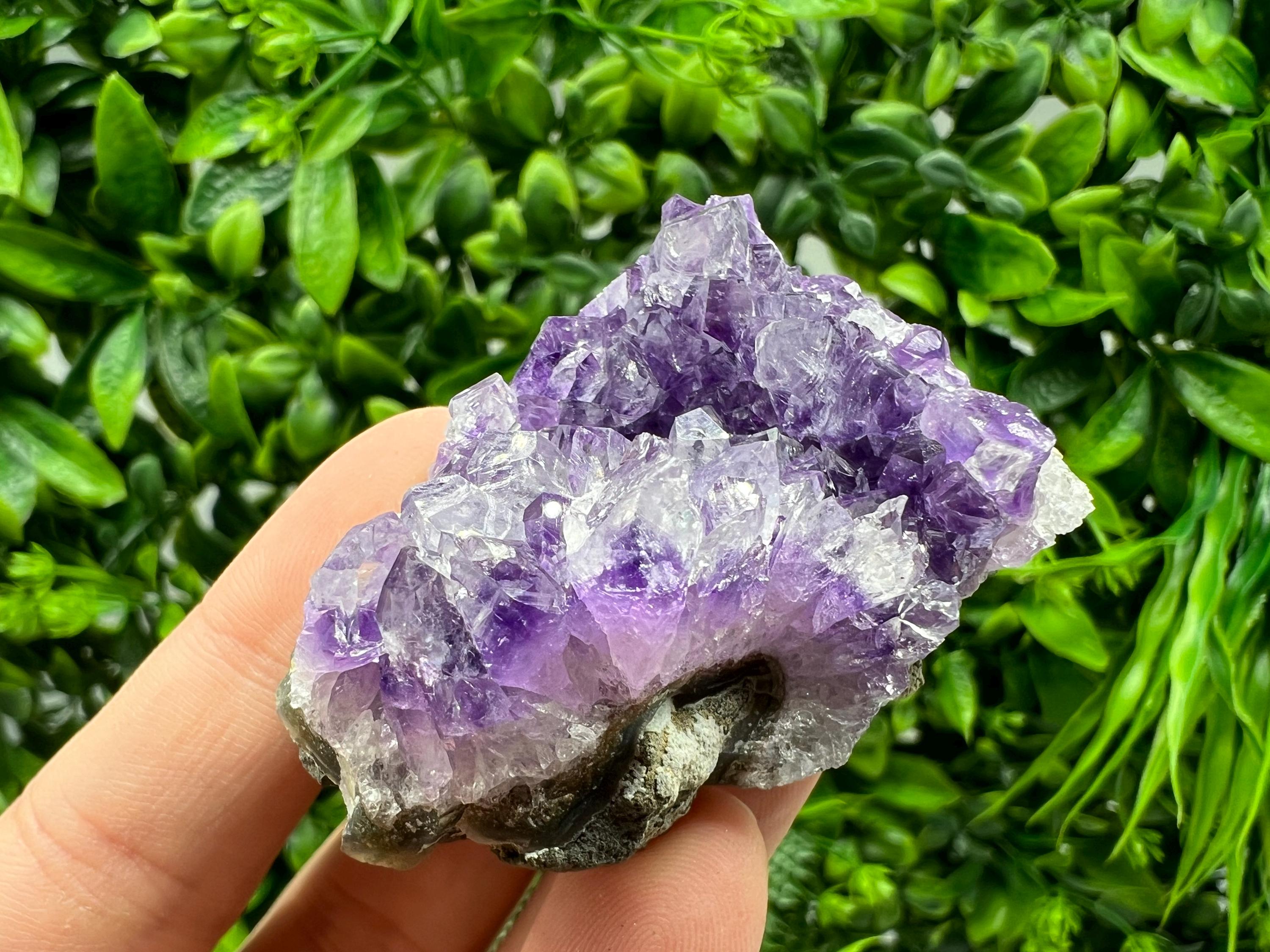 Uruguay Amethyst Crystal: Purple Quartz Cluster, Home Decor