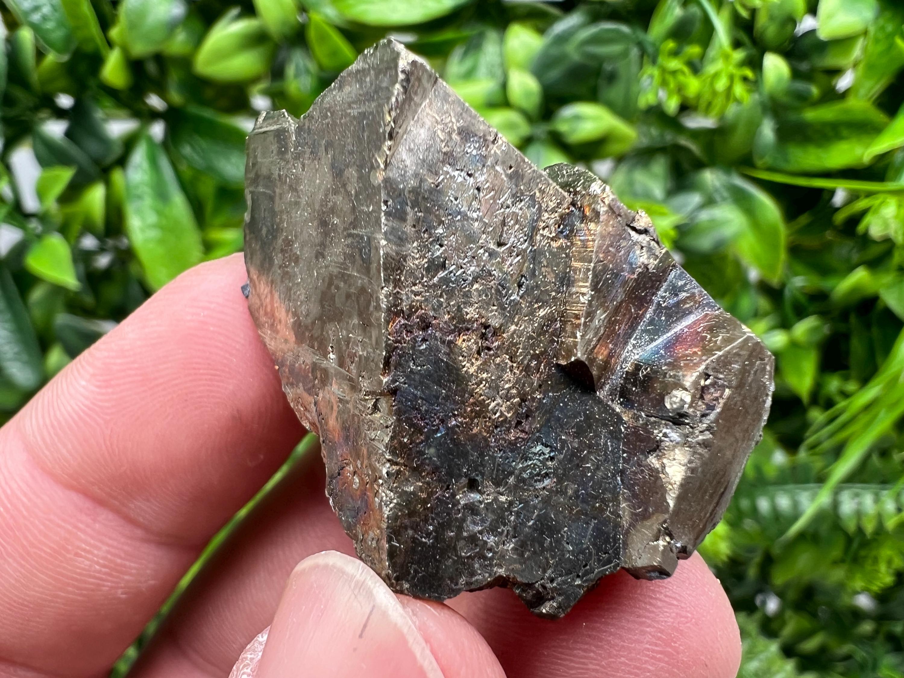 Rare Rainbow Pyrite Cluster: Borieva Mine, Bulgaria