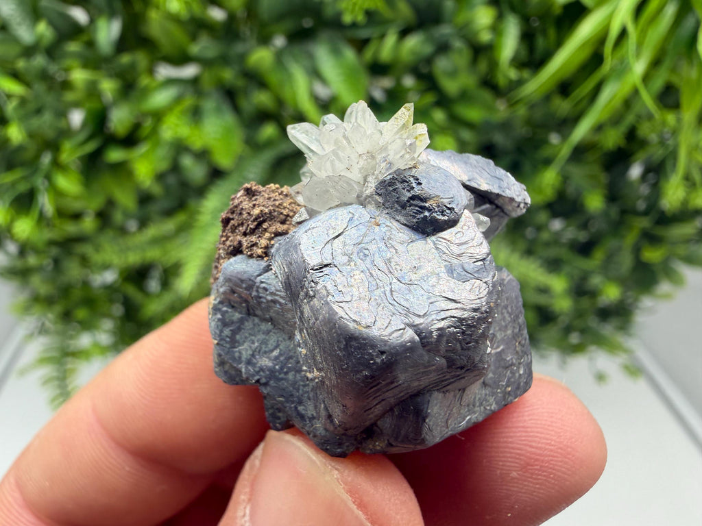 Galena whit Quartz whit Epidote,from Djurcovo mine,Laki,Bulgaria,Galena cluster,Galena mineral specimen,Home decor stone,crystal decor