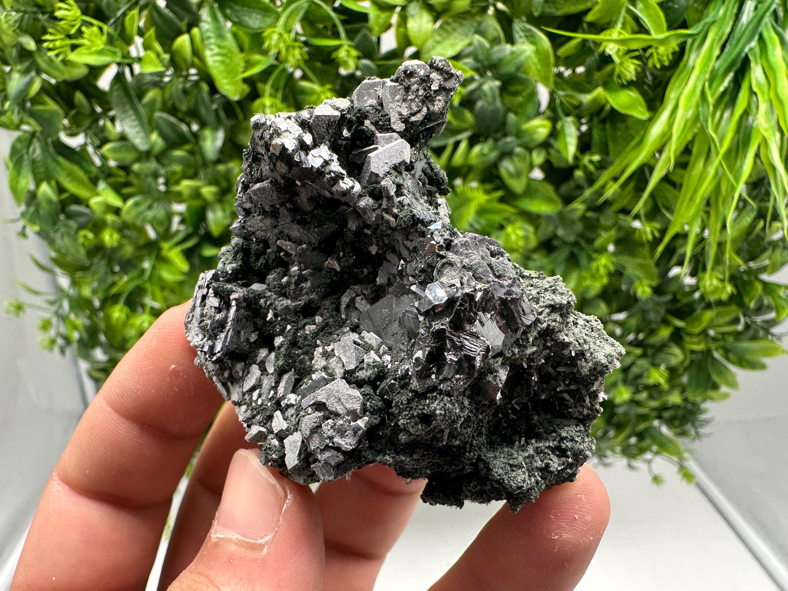 Quartz, Chlorite, Galena & Sphalerite Mineral Specimen: Borieva Mine