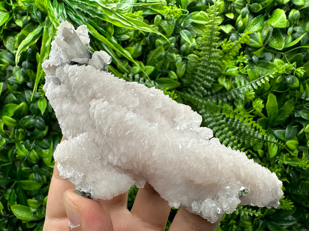 UV Fluorescent Calcite on Quartz, Bulgaria Mineral Specimen