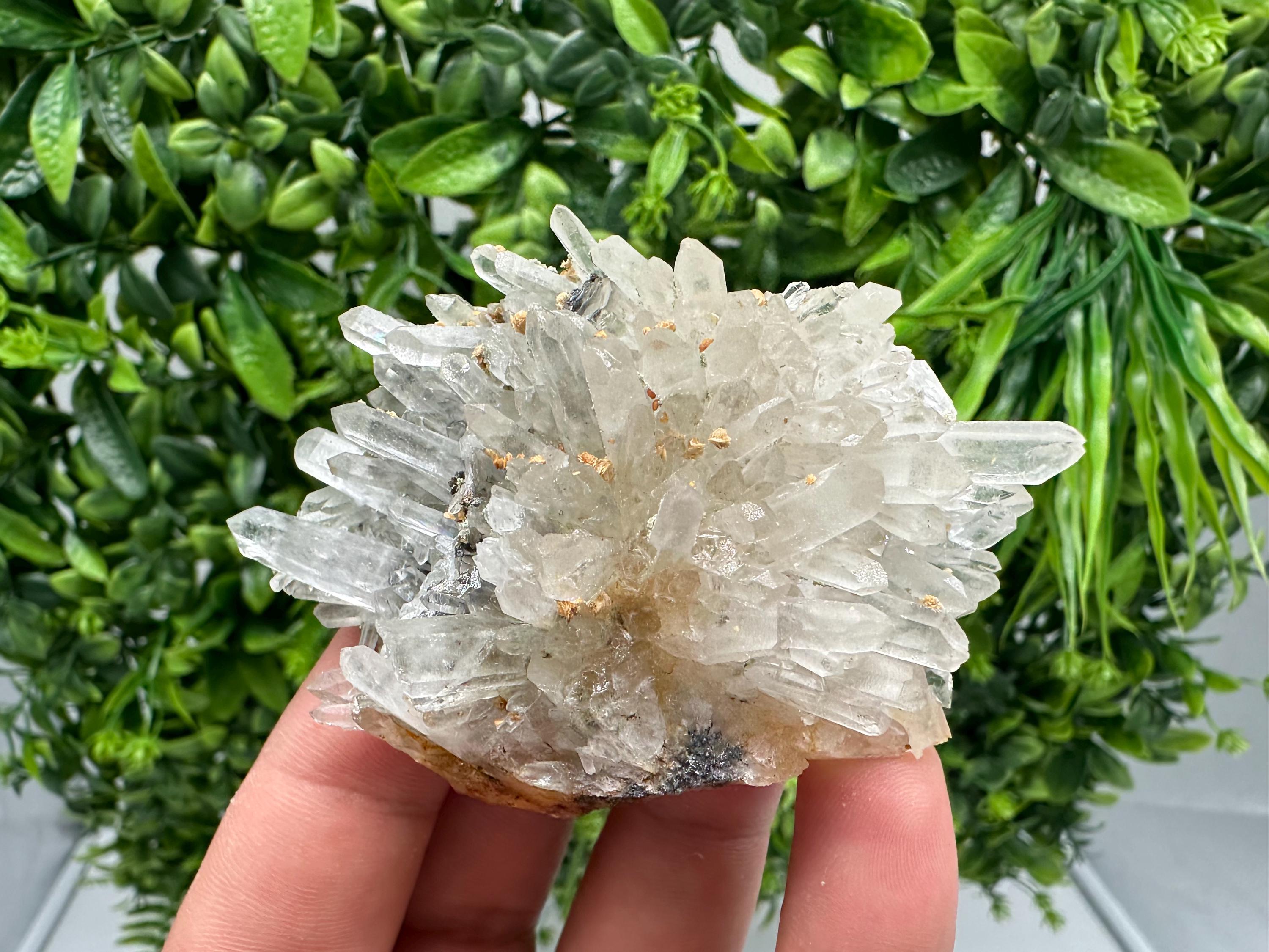 Stunning Quartz whit Sphalerite,Hematite,Iron oxide from 9th September mine,natural,collectible mineral specimen,home decor stone,gift,cryst