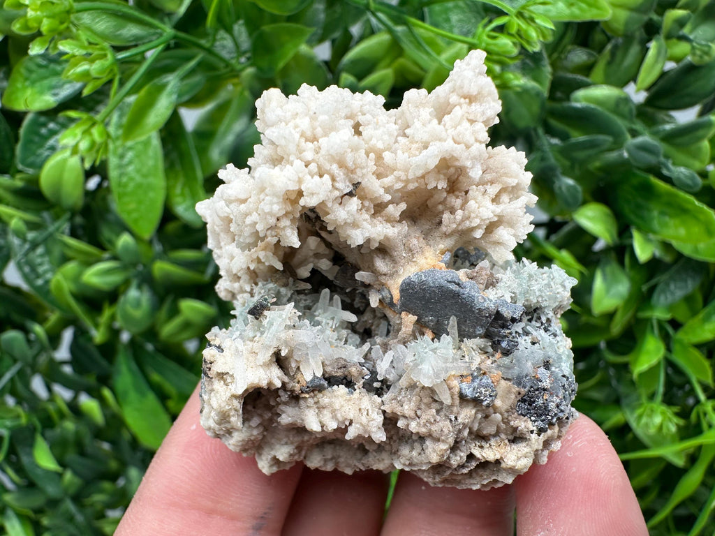 Rare Calcite Galena Mineral Specimen, Madan Bulgaria Crystal Decor