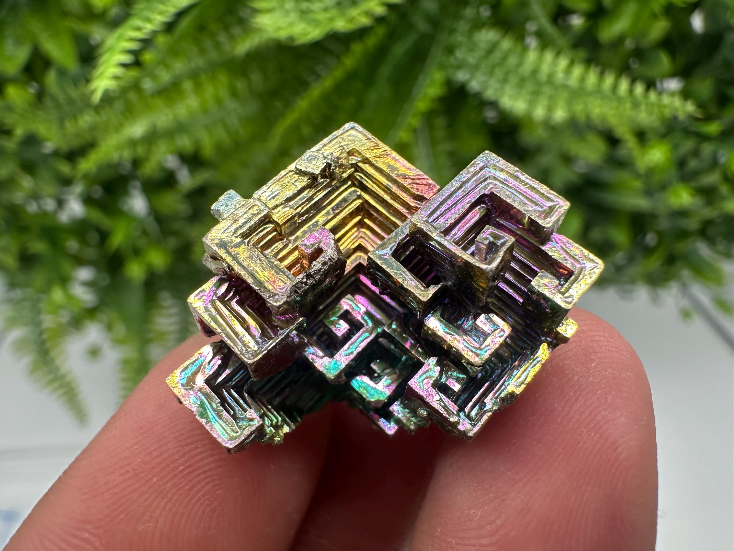 Rainbow Bismuth Crystal: Rare Gemstone Specimen,wholesale Bismuth