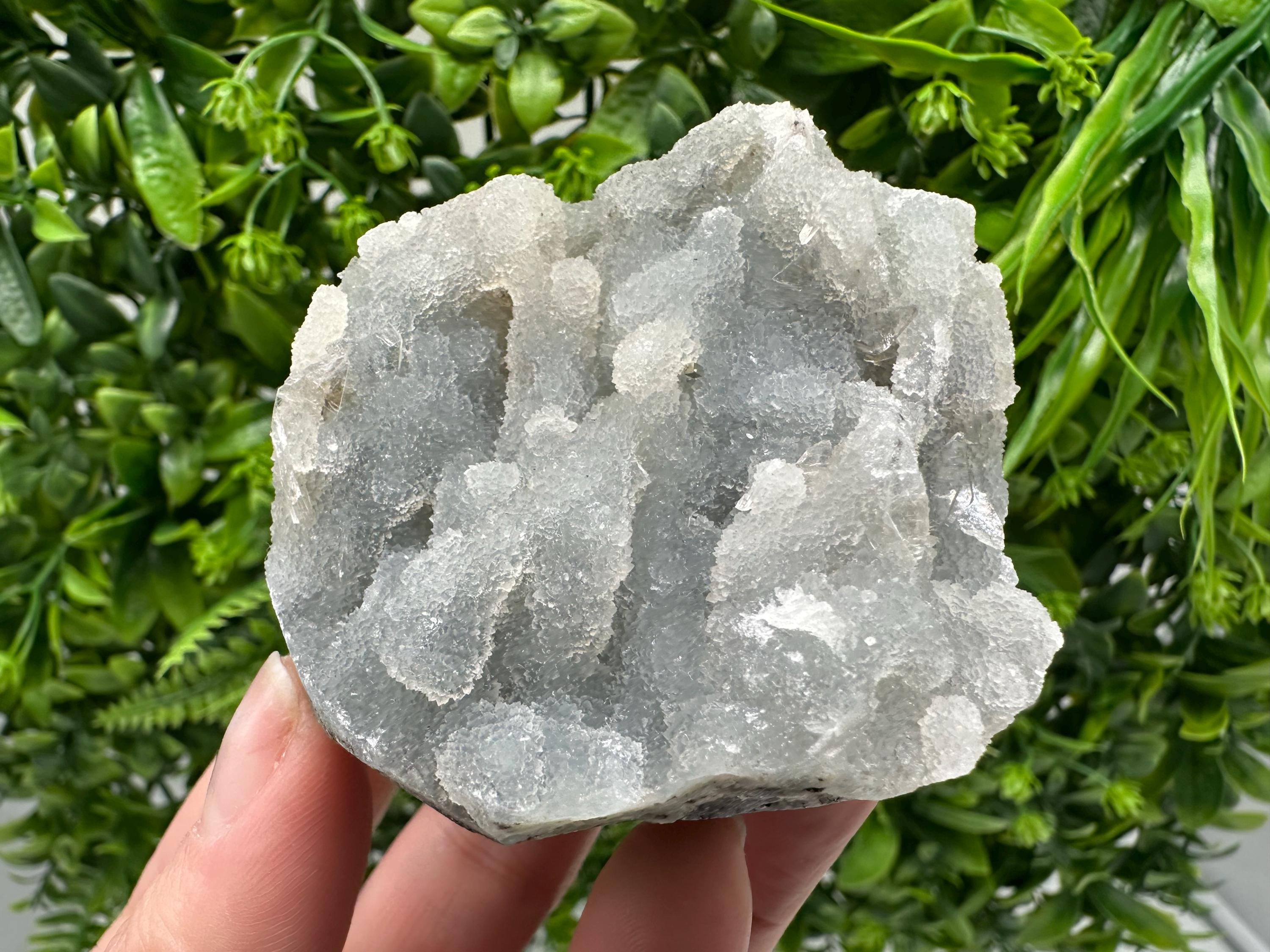 Natural Chalcedony Specimen: India Crystal Mineral Collection, Home Decor