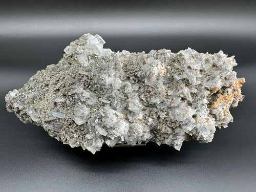 Barite with Pyrite on Chalcedony, Androvo Mine, Bulgaria