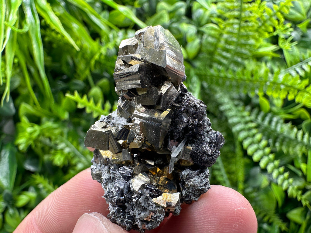 Pyrite Galena Sphalerite Quartz Mineral Specimen, Borieva Mine Bulgaria
