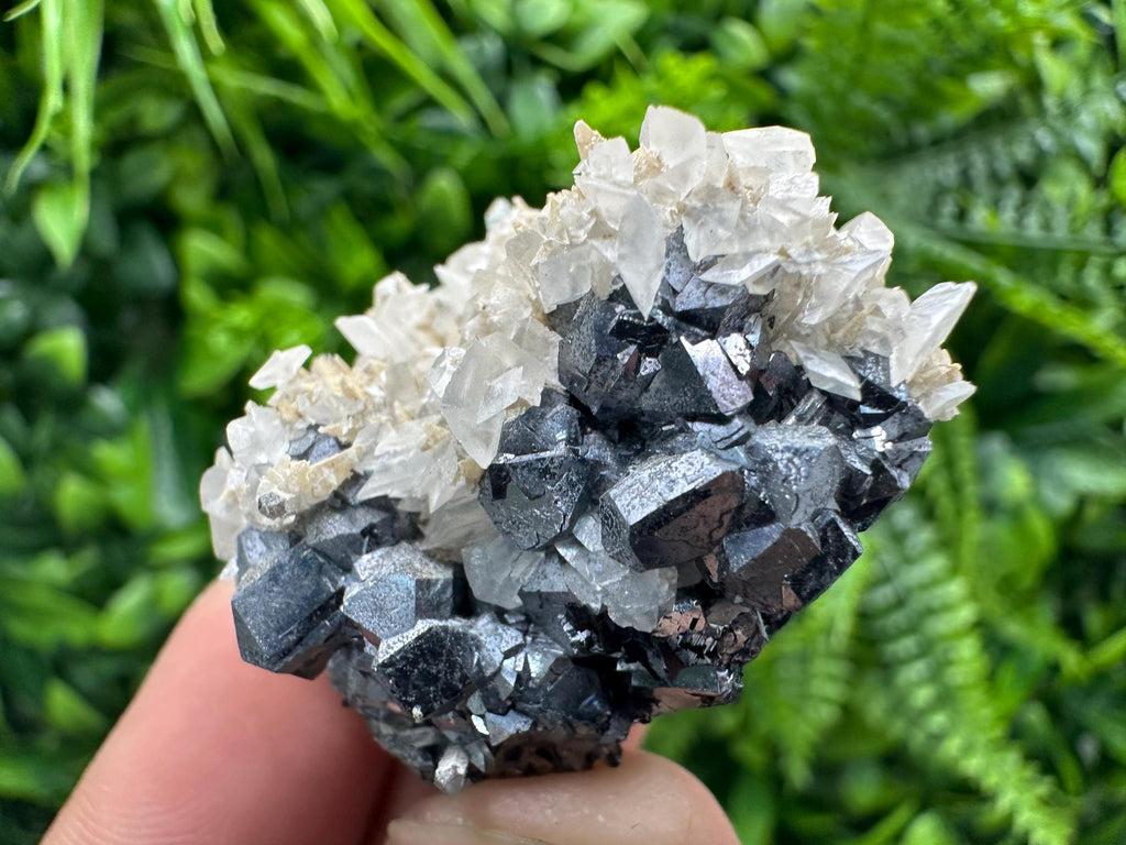 Galena Spinel with Quartz and Calcite, Borieva Mine Mineral Specimen