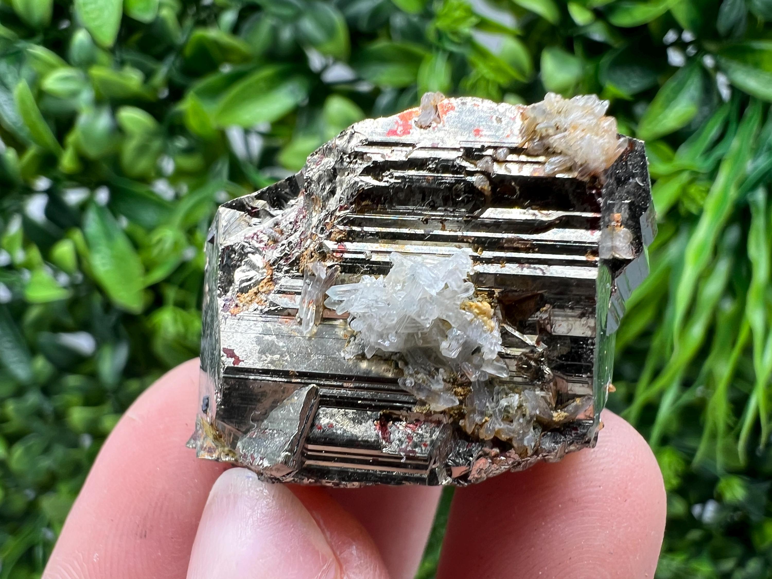 Rainbow Pyrite Cluster: Bulgarian Mineral Specimen, Home Decor