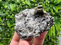 Rainbow Pyrite on Quartz, Oxide Mineral Specimen, Bulgaria