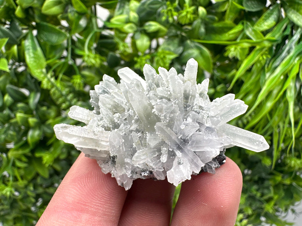 Chlorite Quartz Cluster, Borieva Mine Mineral Specimen