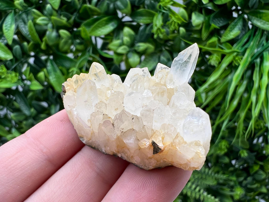 Bulgarian Quartz Mineral Specimen: Iron Oxide Limonite Inclusion